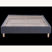 Takapuna KD Slat Base — Double / Midnight Grey [Furntech SKU: PR294]