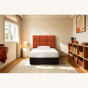 HH06 St Clair Fabric Headboard — Single / King Single / Burnt Copper [Furntech SKU: PR305]