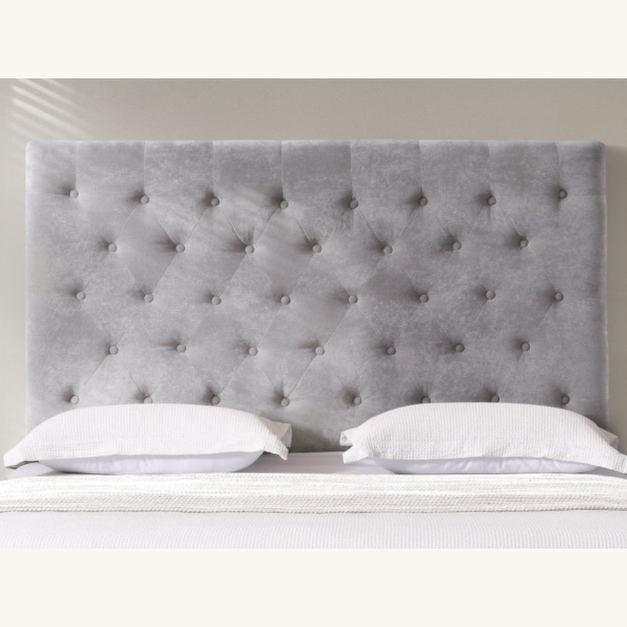 HH12 Epsom Fabric Headboard — Super King / Light Grey [Furntech SKU: PR329]