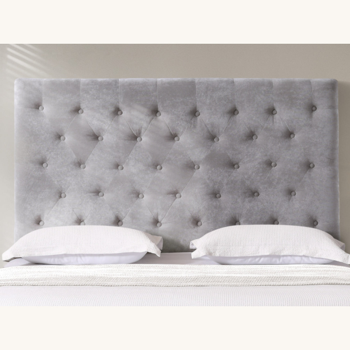 HH12 Epsom Fabric Headboard — Super King / Light Grey [Furntech SKU: PR329]