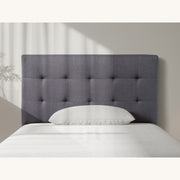 HH03 Fendalton Fabric Headboard — Single / King Single / Slate [Furntech SKU: PR395]