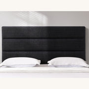 HH09 Kingsland Fabric Headboard — Single / King Single / Charcoal Black [Furntech SKU: PR525]