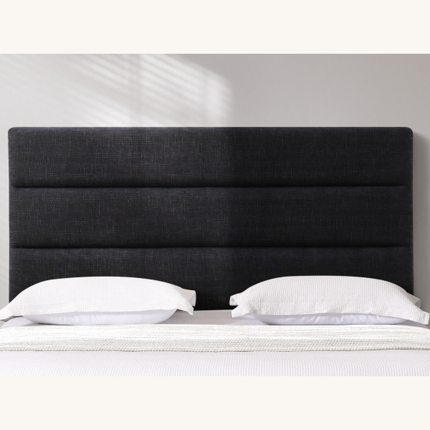 HH09 Kingsland Fabric Headboard — King / Super King / Charcoal Black [Furntech SKU: PR529]