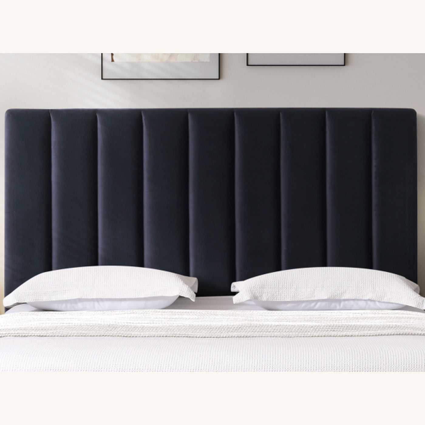 HH13 Ponsonby Fabric Headboard — Super King / Eclipse Black [Furntech SKU: PR618]