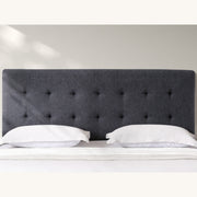 HH03 Fendalton Fabric Headboard — Double / Queen / Midnight Grey [Furntech SKU: PR627]