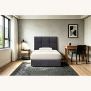 HH06 St Clair Fabric Headboard — Single / King Single / Carbon Black [Furntech SKU: PR815]
