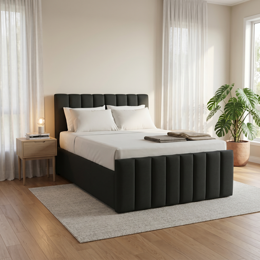 NZ Made Wave Bed Frame + SleepTime Ultra Mattress - lifestyle