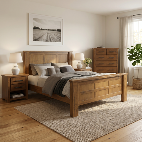 Oakwood 5 Pcs Bedroom Suite - lifestyle