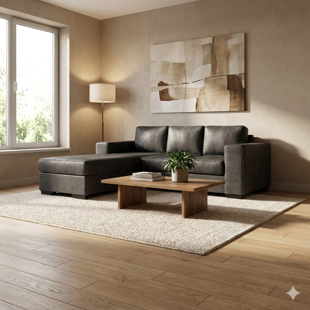 NZ Made Evoque 3 Seater with Chaise Corner Sofa