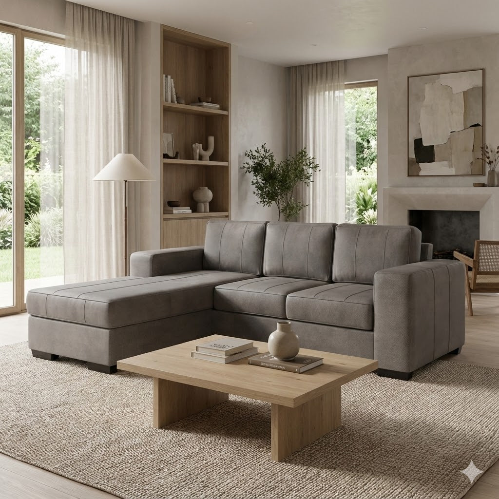 NZ Made Evoque 3 Seater with Chaise Corner Sofa - Image 24 | Furniture World NZ