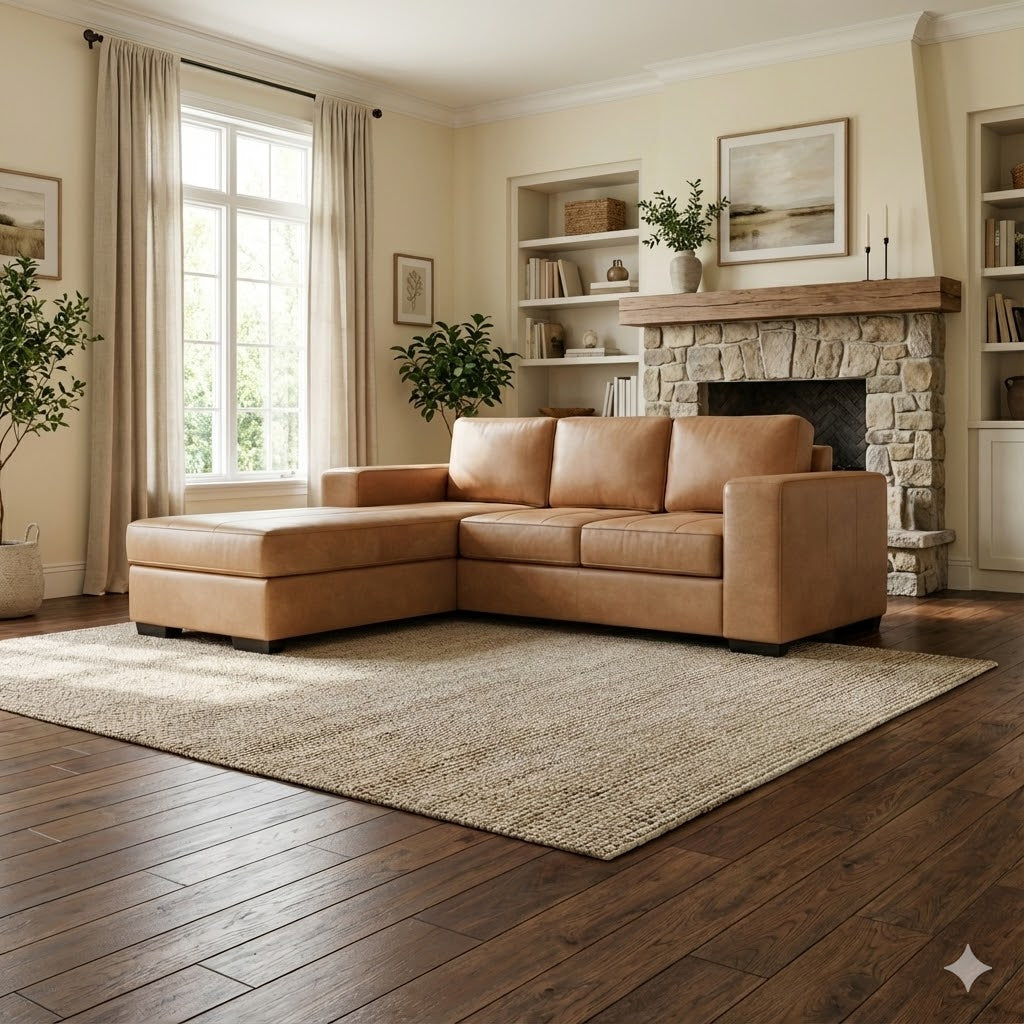 NZ Made Evoque 3 Seater with Chaise Corner Sofa