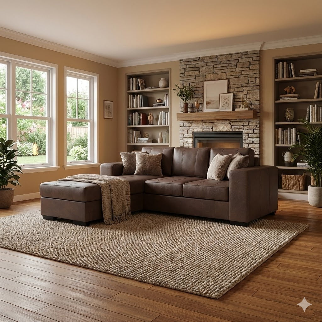 NZ Made Evoque 3 Seater with Chaise Corner Sofa