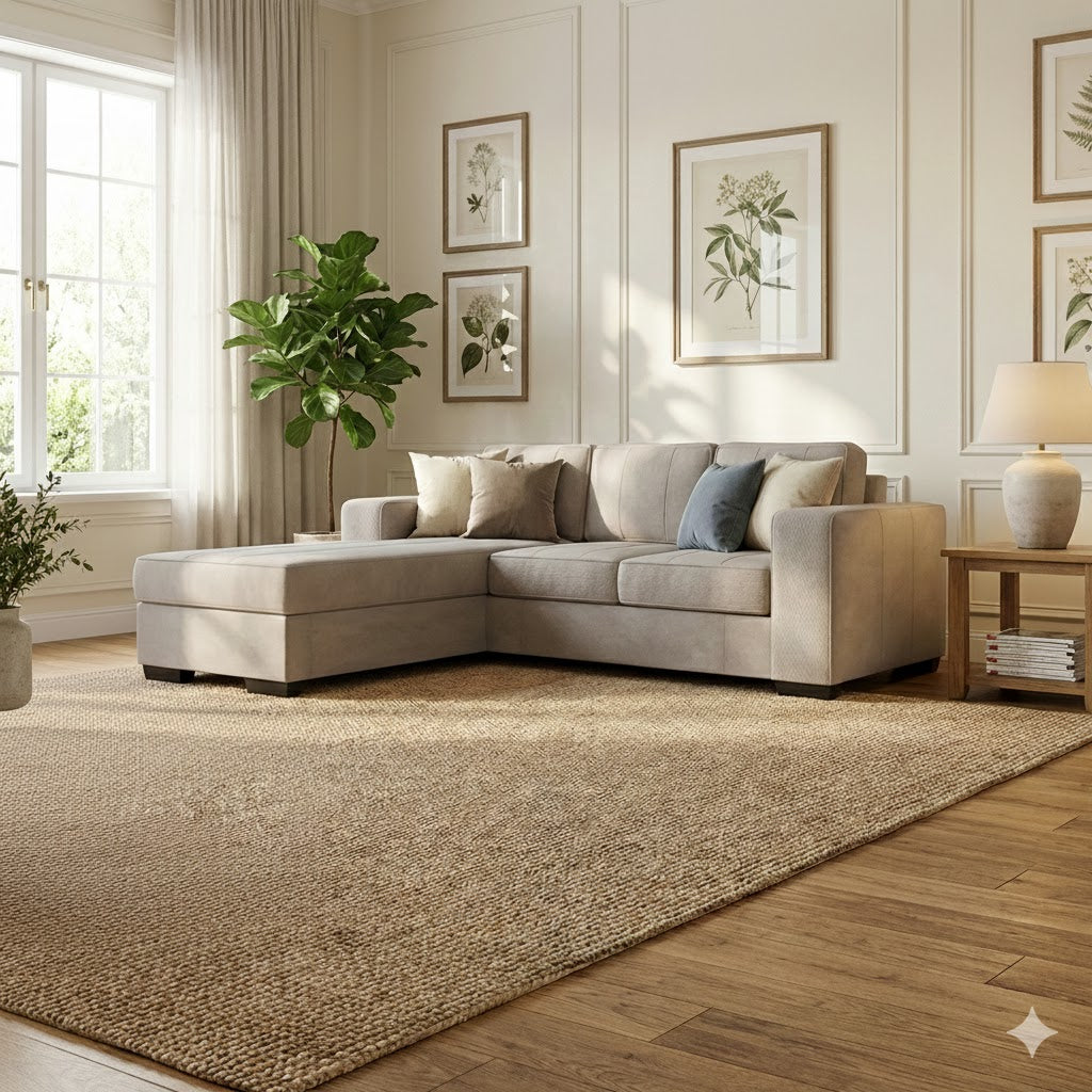 NZ Made Evoque 3 Seater with Chaise Corner Sofa