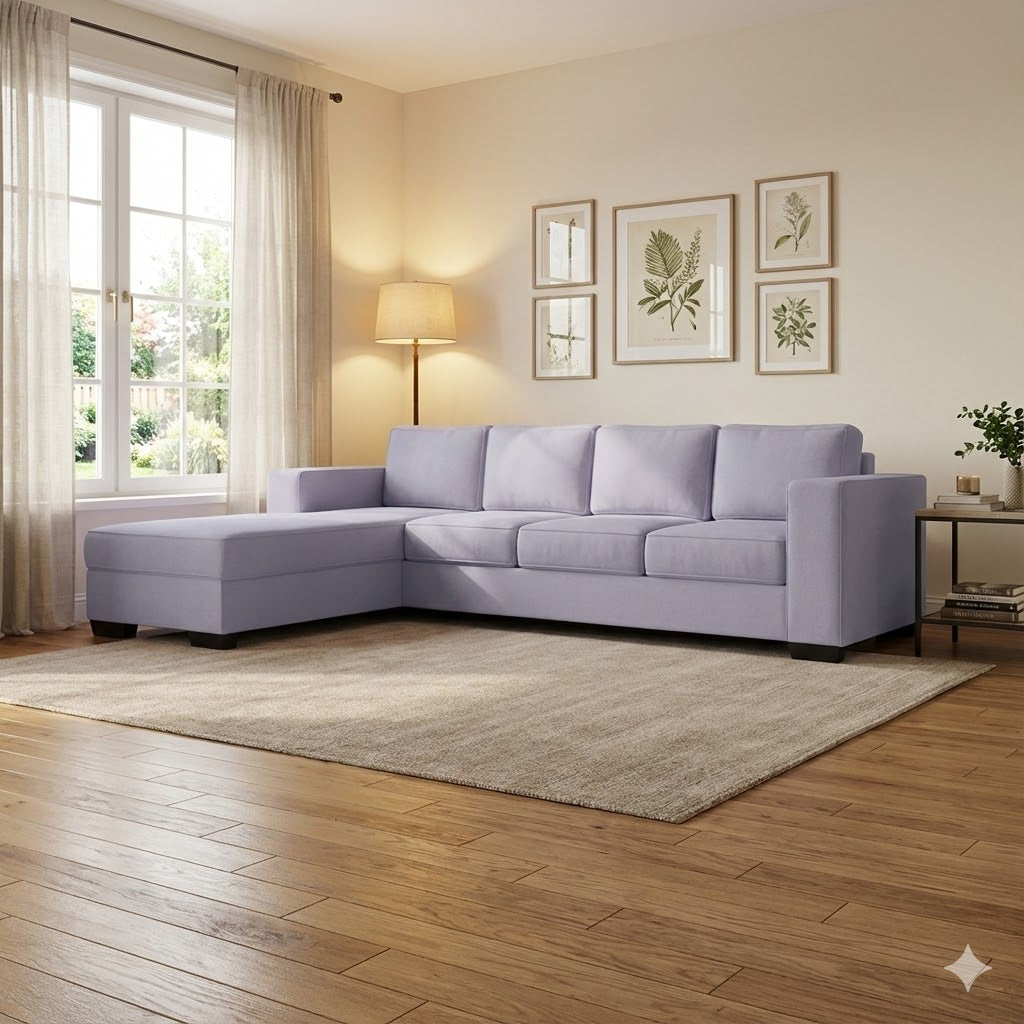 Kiwi Comfort NZ Made 4-Seater Corner Sofa with Chaise