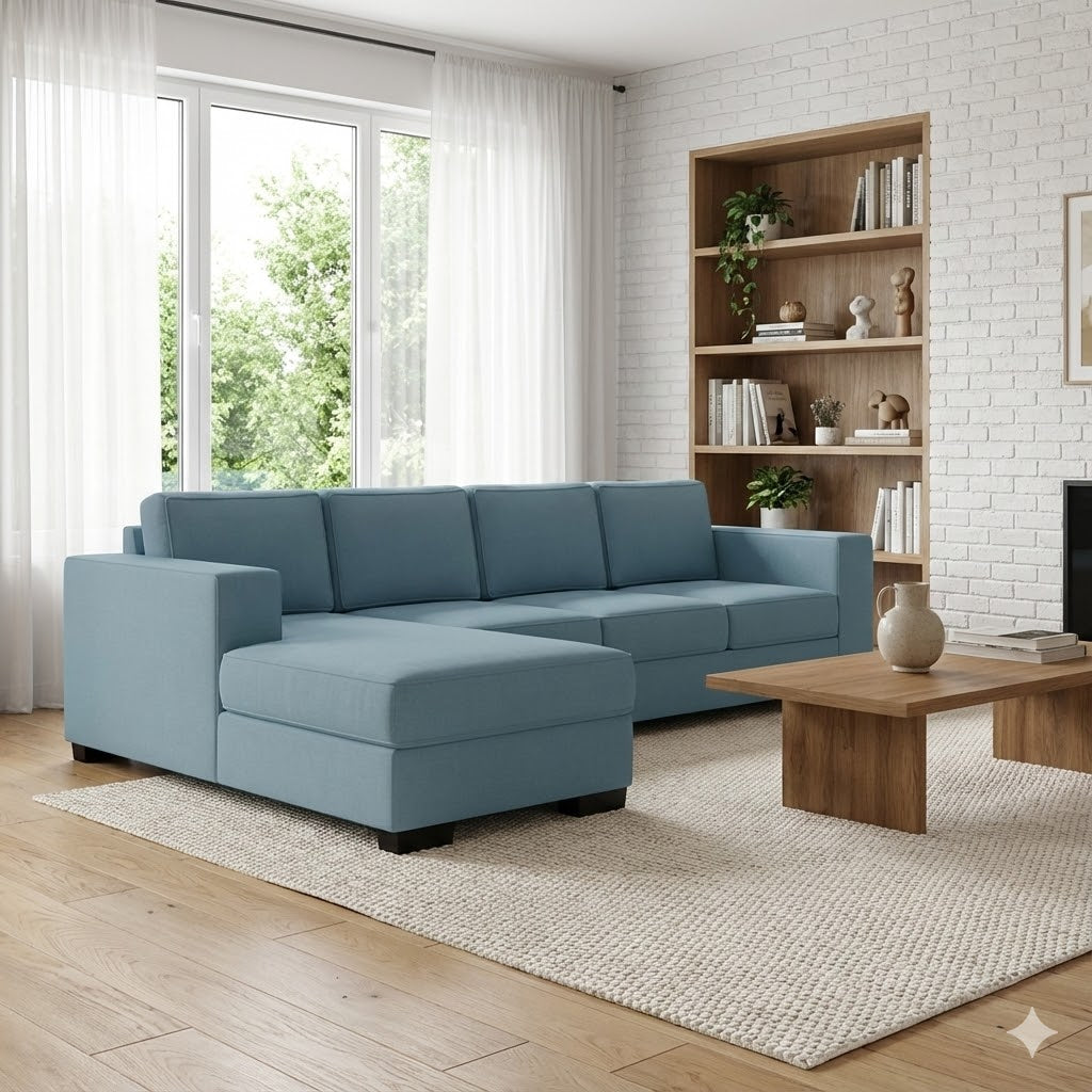 Kiwi Comfort NZ Made 4-Seater Corner Sofa with Chaise
