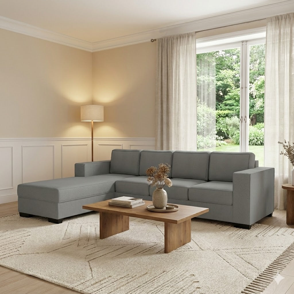 Kiwi Comfort NZ Made 4-Seater Corner Sofa with Chaise