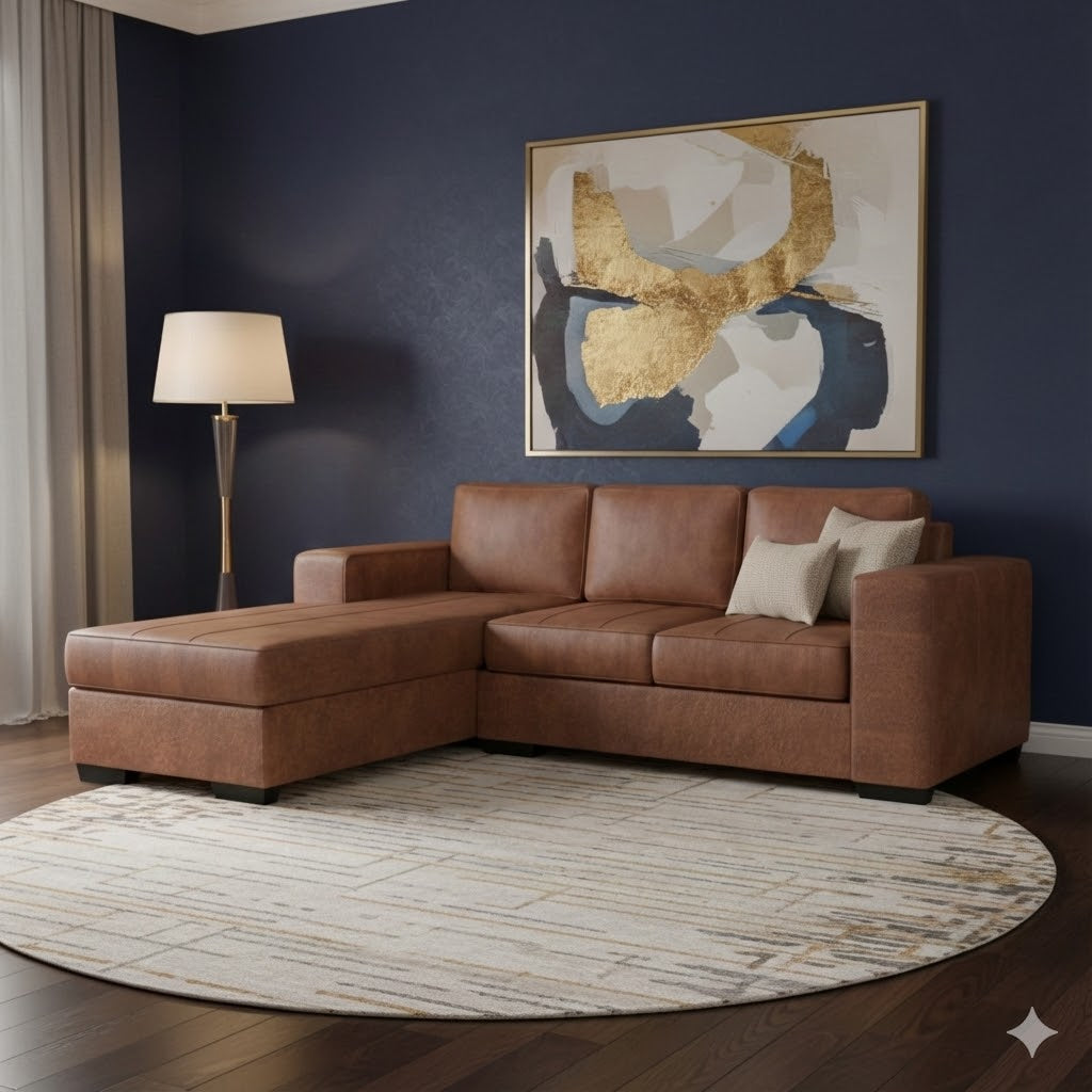 NZ Made Evoque 3 Seater with Chaise Corner Sofa