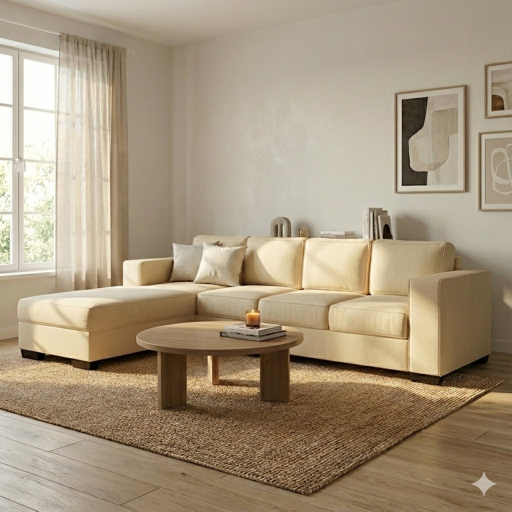 Kiwi Comfort NZ Made 4-Seater Corner Sofa with Chaise