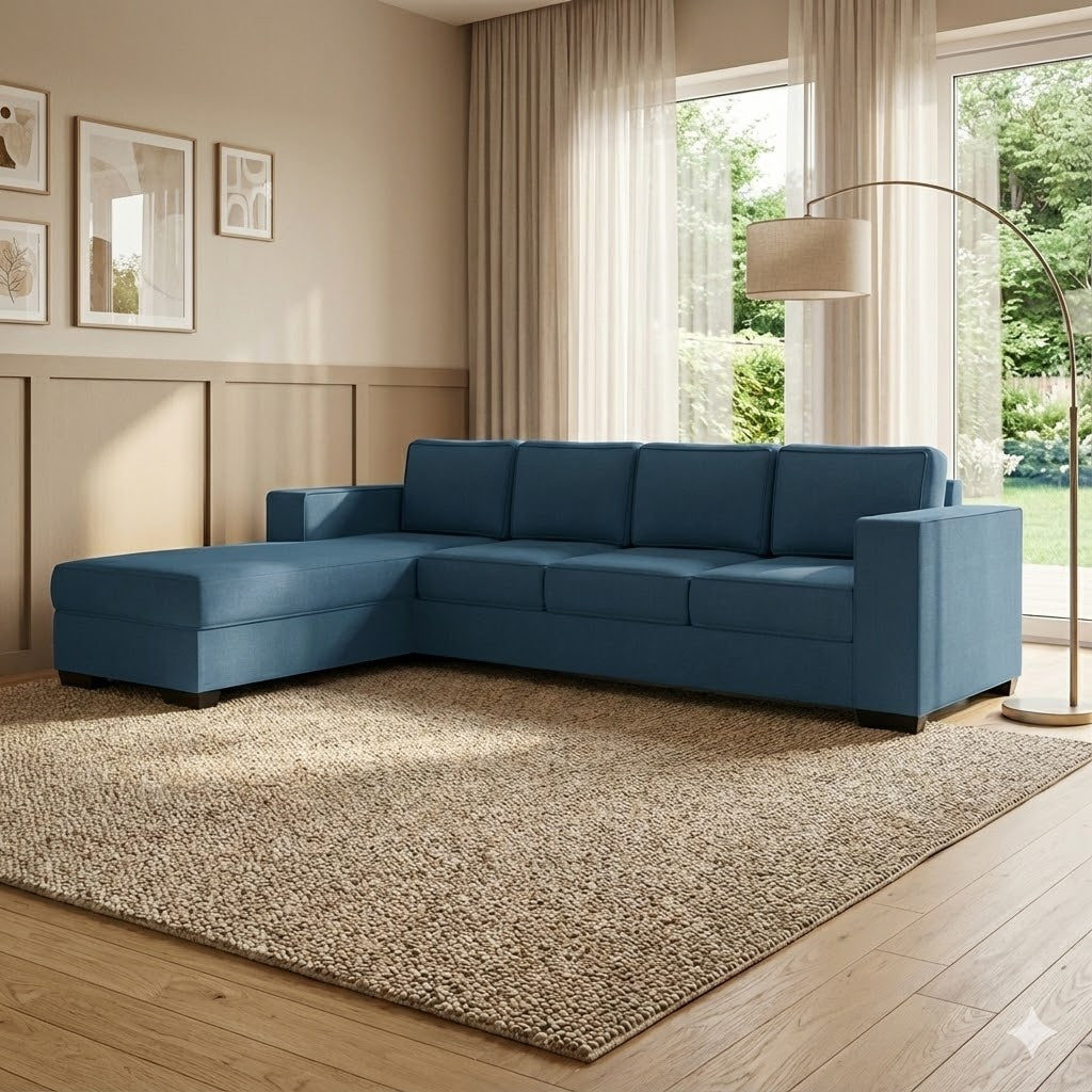 Kiwi Comfort NZ Made 4-Seater Corner Sofa with Chaise