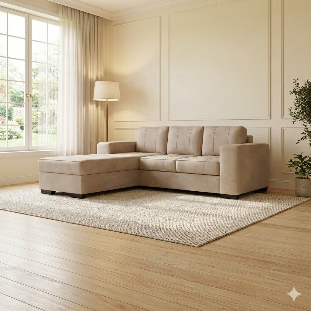 NZ Made Evoque 3 Seater with Chaise Corner Sofa