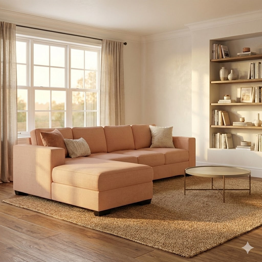 Kiwi Comfort NZ Made 4-Seater Corner Sofa with Chaise