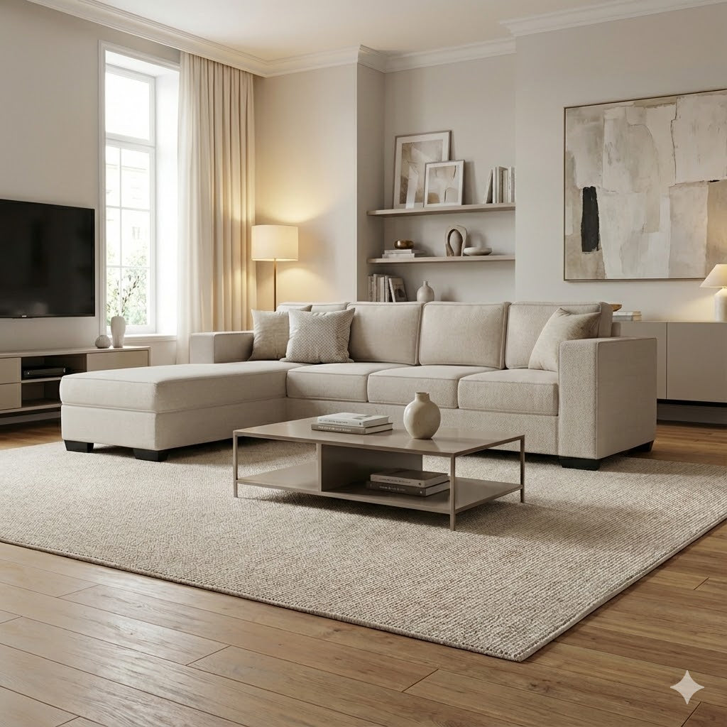 Kiwi Comfort NZ Made 4-Seater Corner Sofa with Chaise