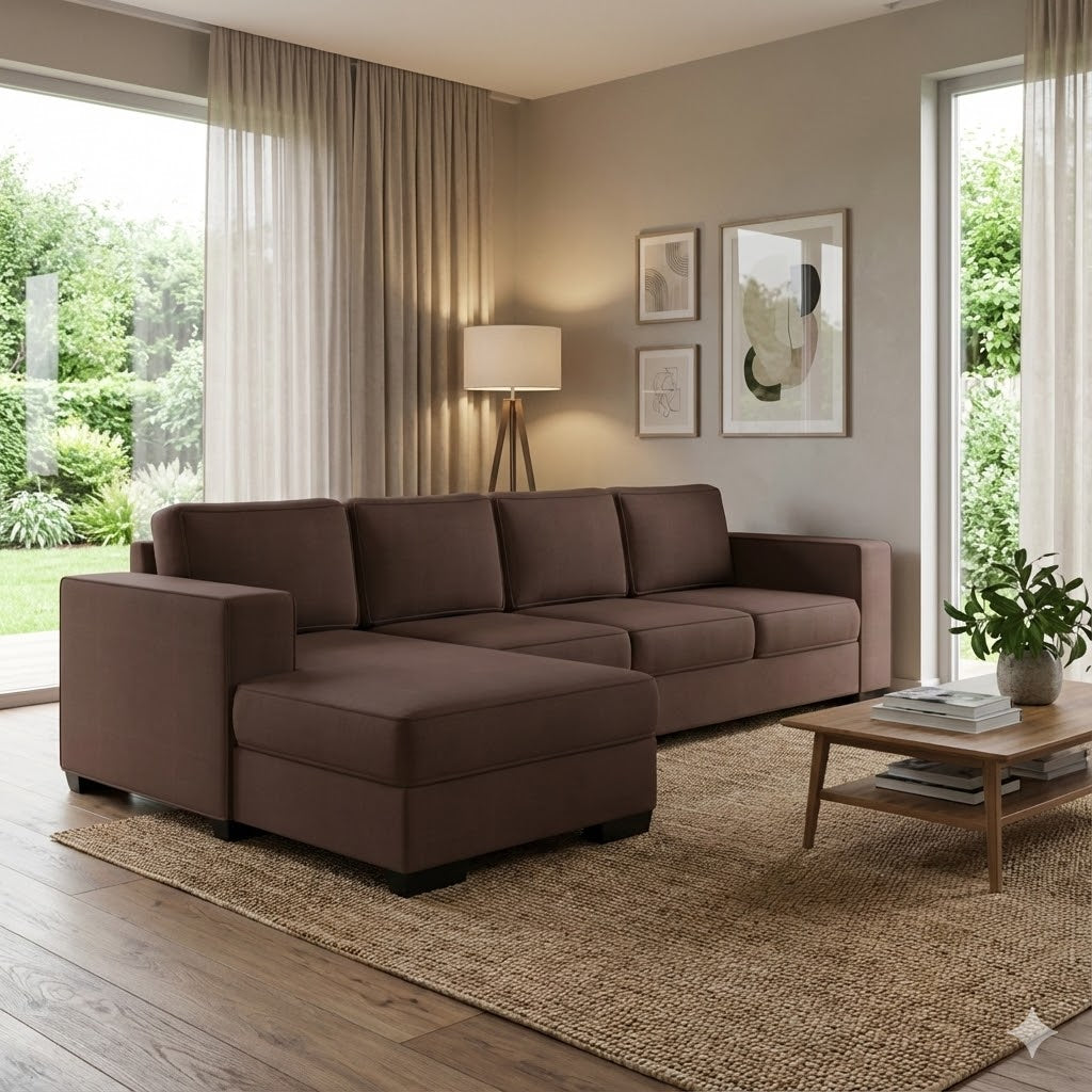 Kiwi Comfort NZ Made 4-Seater Corner Sofa with Chaise