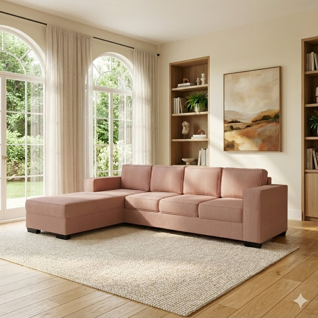 Kiwi Comfort NZ Made 4-Seater Corner Sofa with Chaise