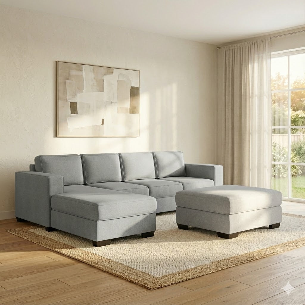 Kiwi Comfort NZ Made 4-Seater Corner Sofa with Chaise
