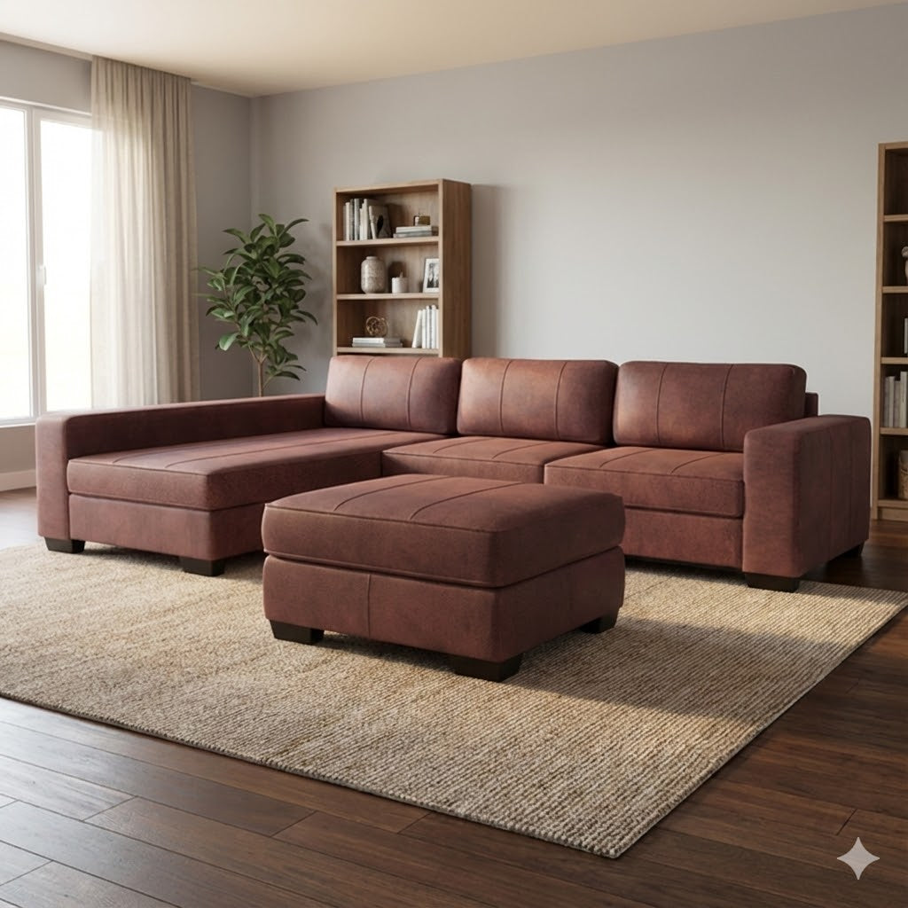 NZ Made Evoque Long-Arm with Chaise Corner Sofa