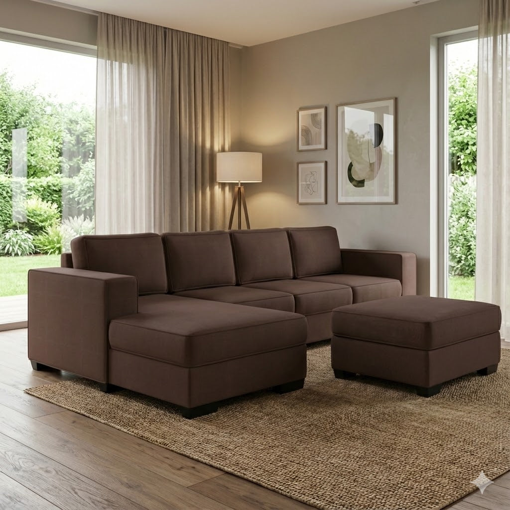 Kiwi Comfort NZ Made 4-Seater Corner Sofa with Chaise