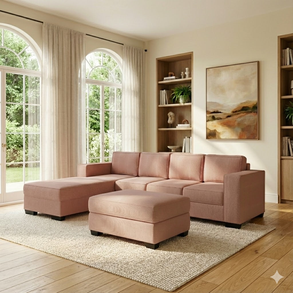 Kiwi Comfort NZ Made 4-Seater Corner Sofa with Chaise