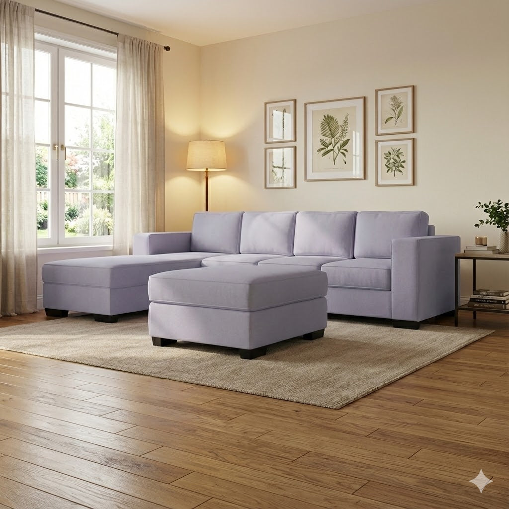 Kiwi Comfort NZ Made 4-Seater Corner Sofa with Chaise