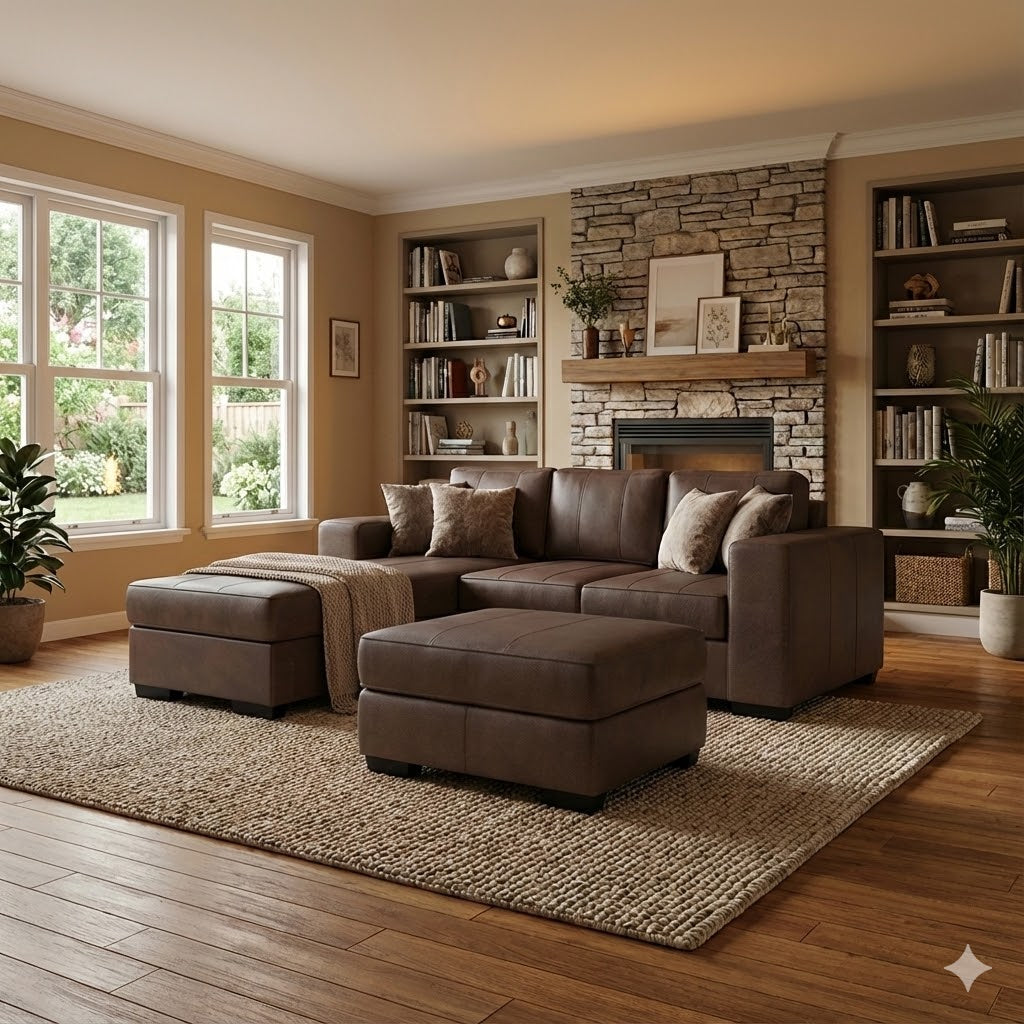 NZ Made Evoque 3 Seater with Chaise Corner Sofa