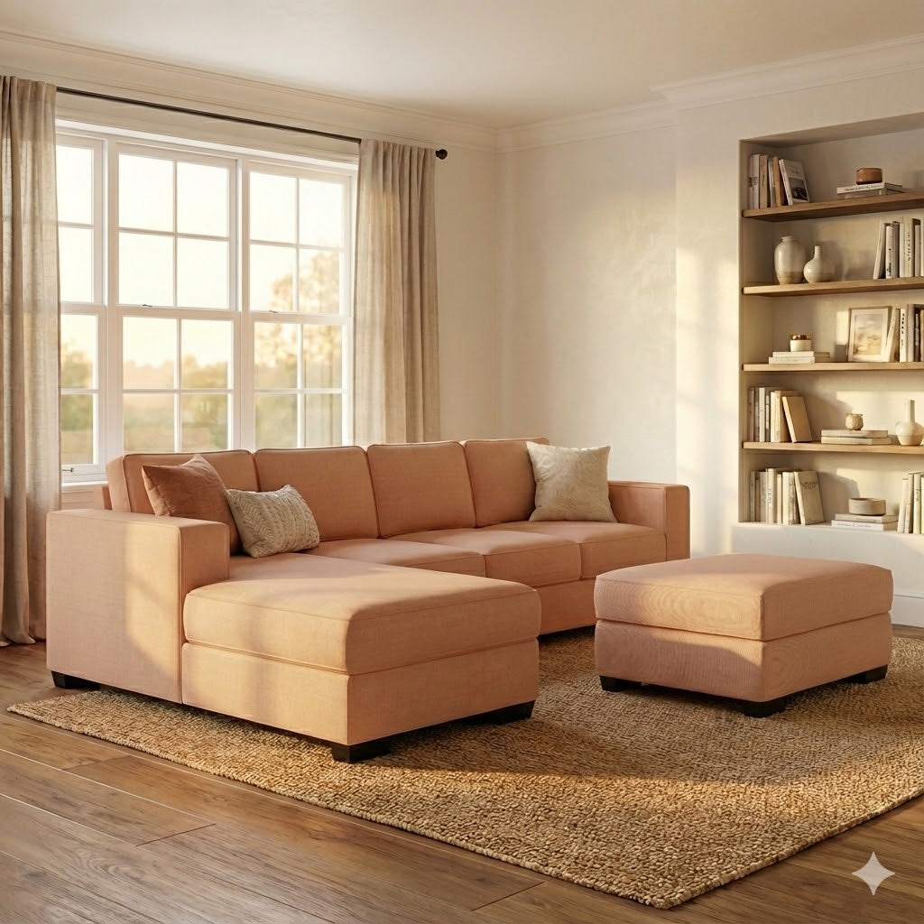 Kiwi Comfort NZ Made 4-Seater Corner Sofa with Chaise