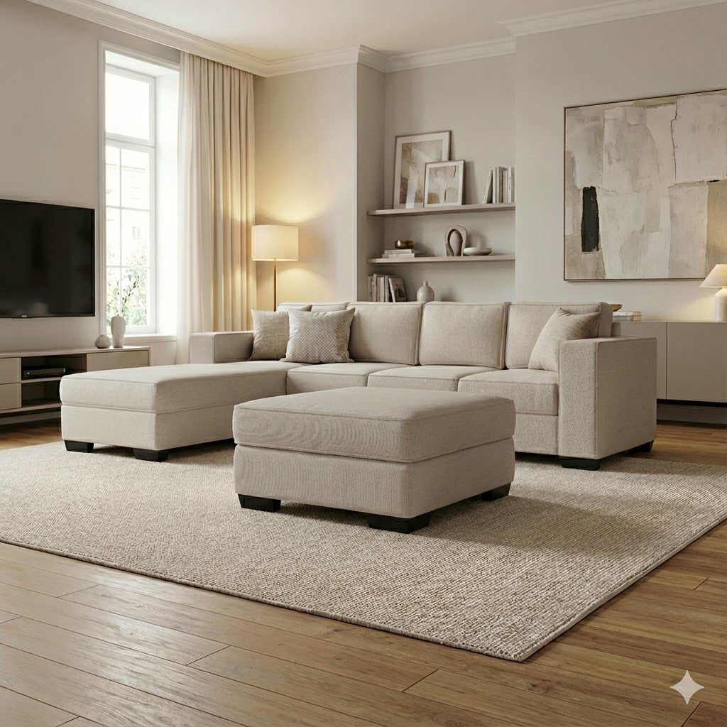 Kiwi Comfort NZ Made 4-Seater Corner Sofa with Chaise