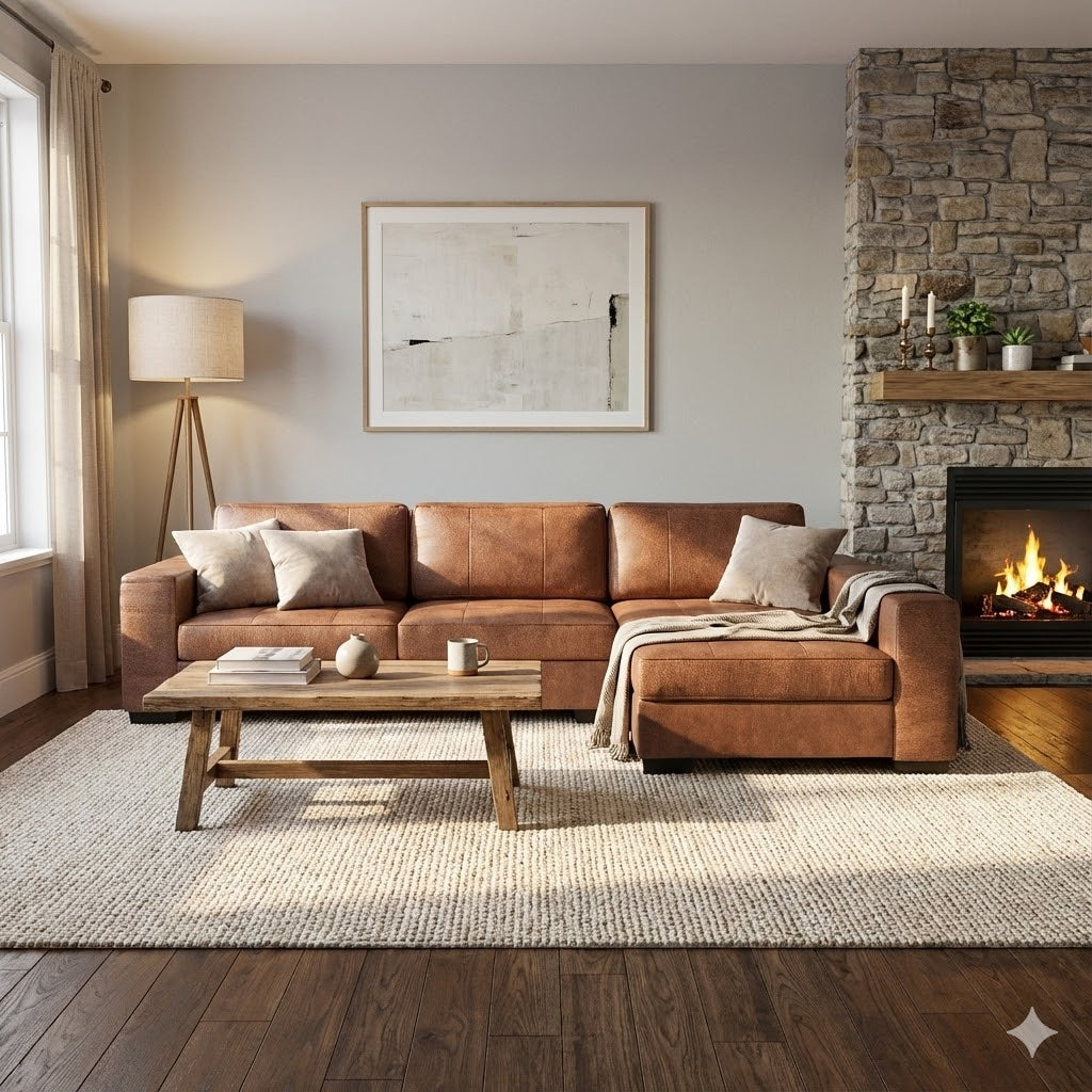 NZ Made Evoque Long-Arm with Chaise Corner Sofa