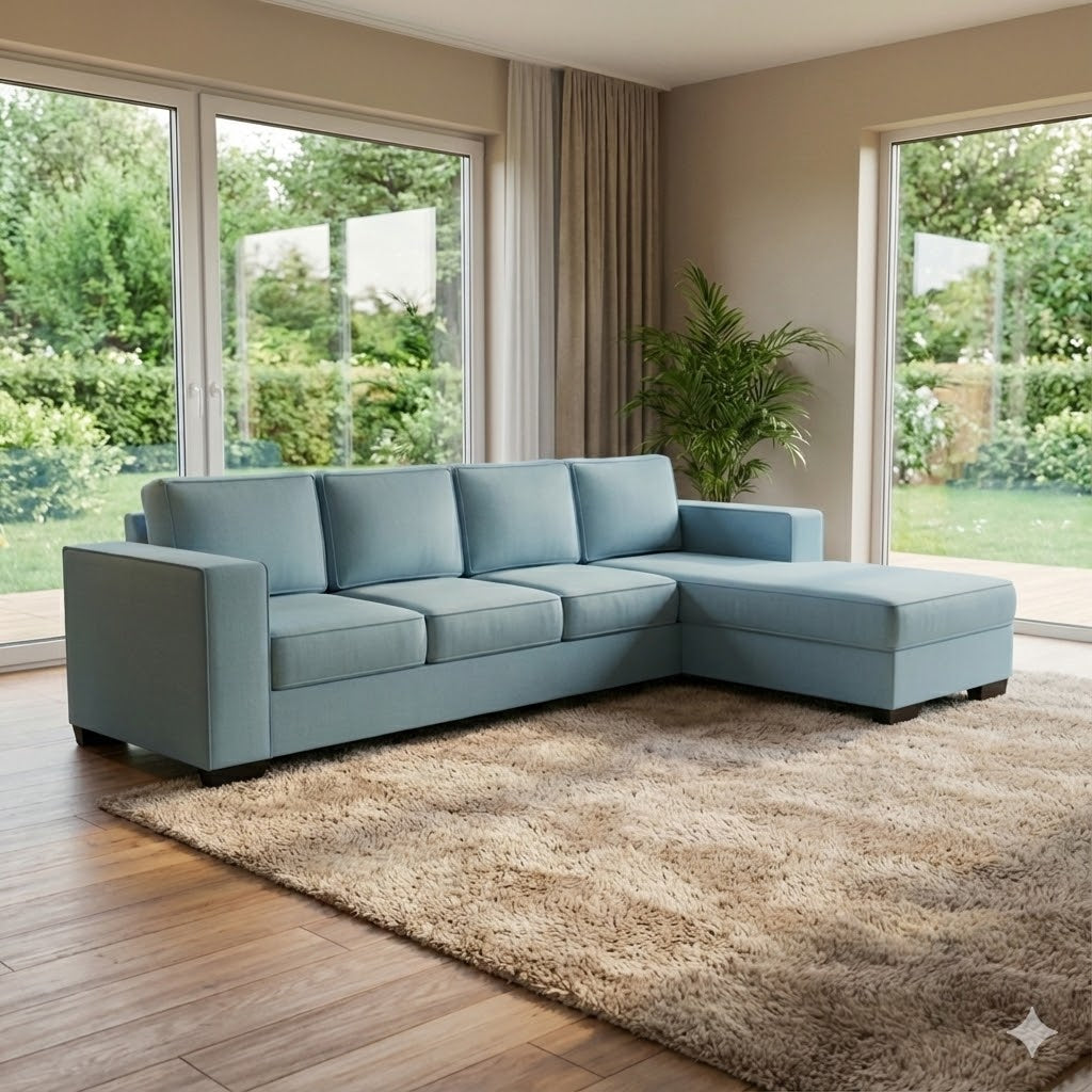 Kiwi Comfort NZ Made 4-Seater Corner Sofa with Chaise