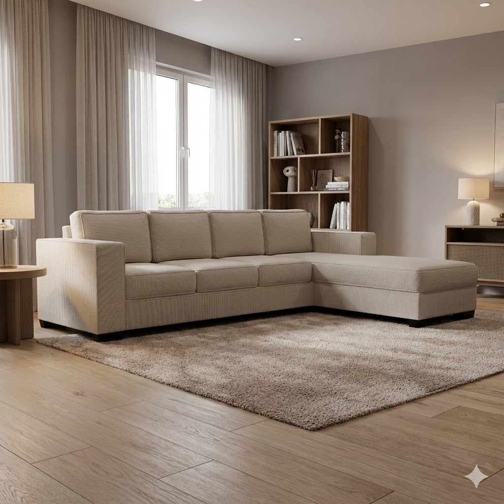 Kiwi Comfort NZ Made 4-Seater Corner Sofa with Chaise