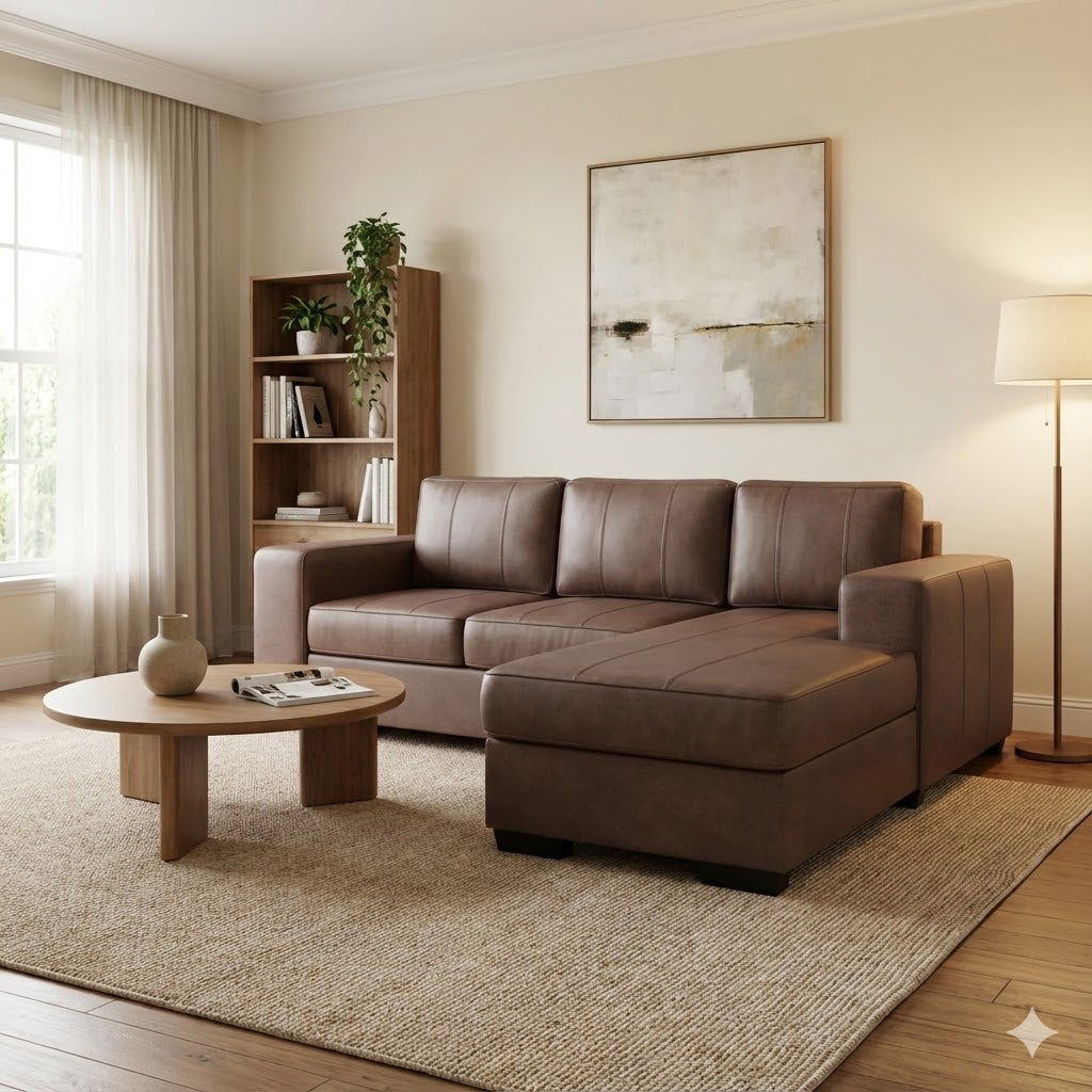 NZ Made Evoque 3 Seater with Chaise Corner Sofa