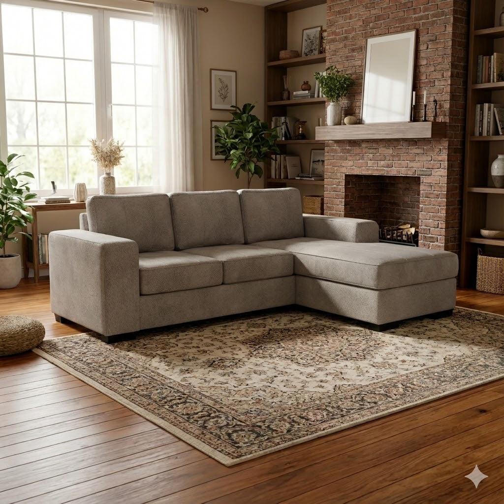 NZ Made Evoque 3 Seater with Chaise Corner Sofa