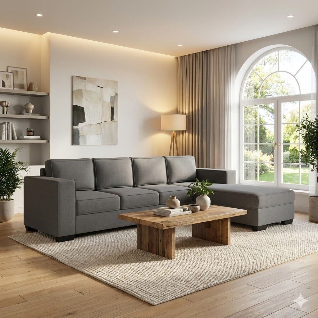 Kiwi Comfort NZ Made 4-Seater Corner Sofa with Chaise