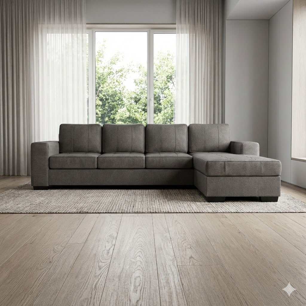 NZ Made Evoque 4 Seater with Chaise Corner Sofa