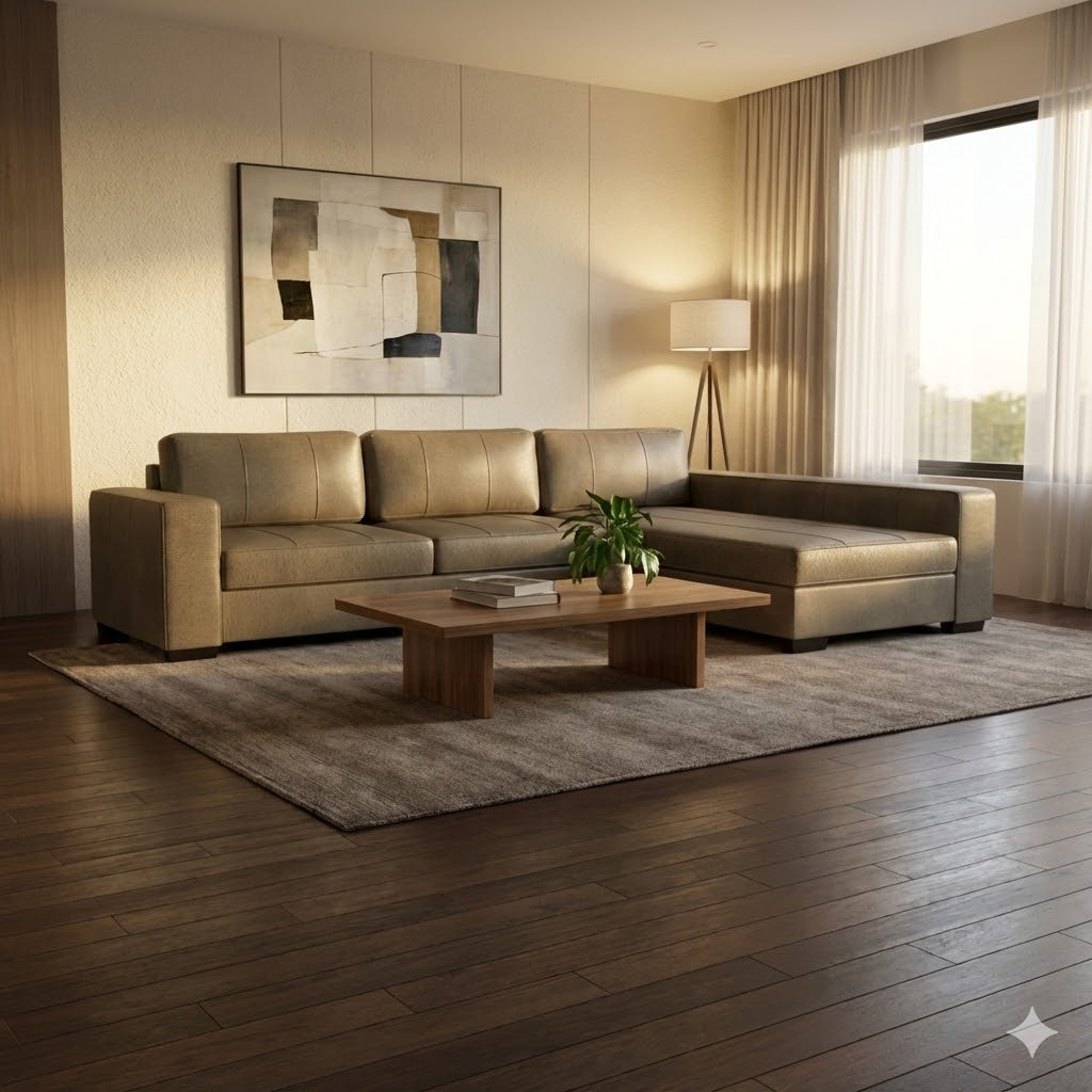 NZ Made Evoque Long-Arm with Chaise Corner Sofa