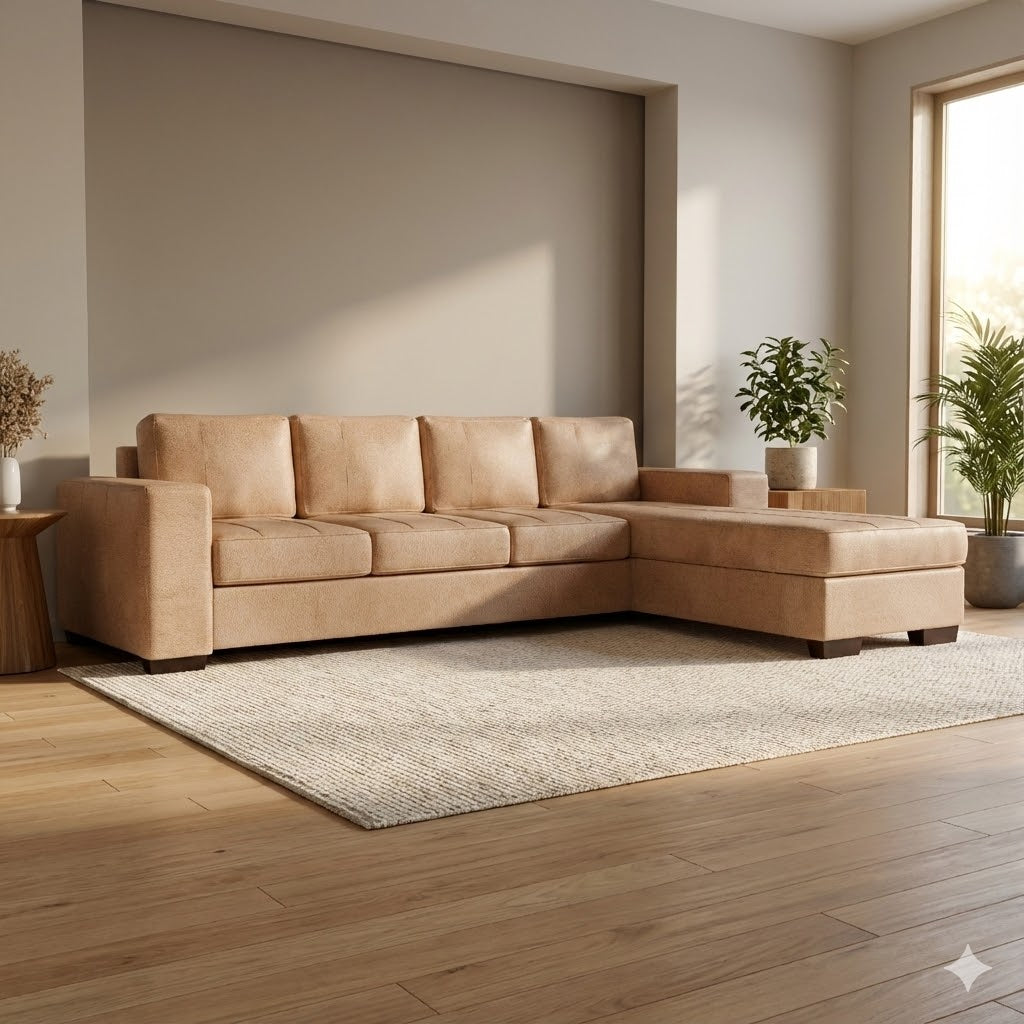 NZ Made Evoque 4 Seater with Chaise Corner Sofa