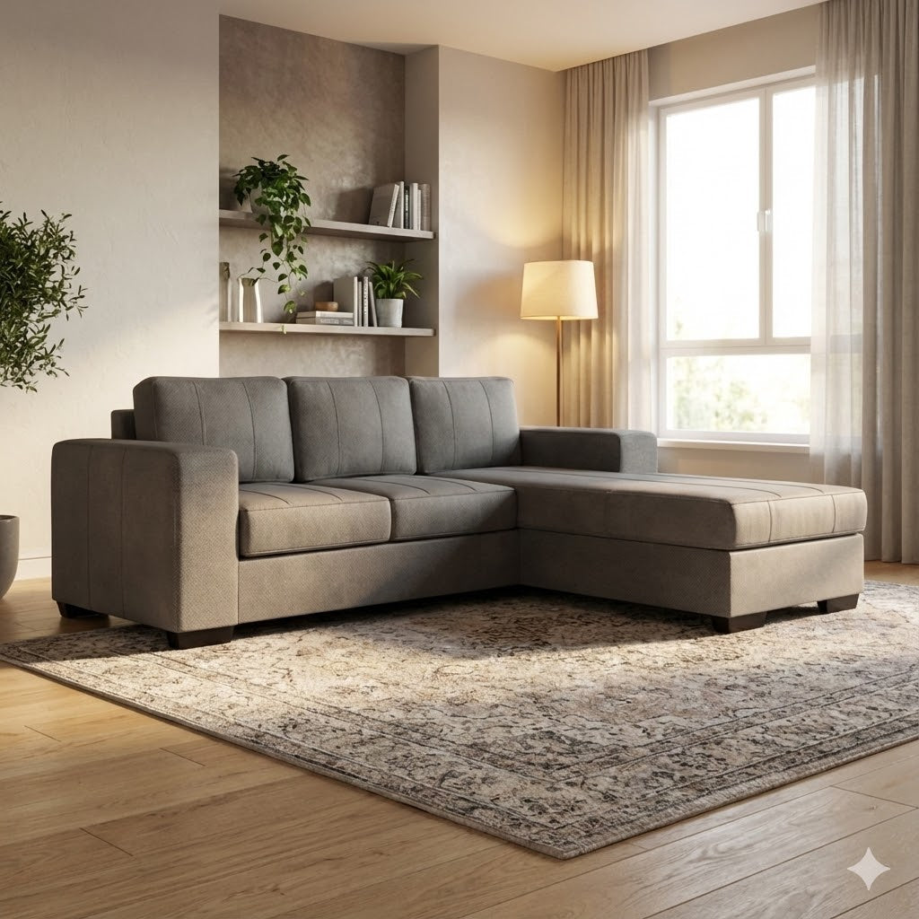 NZ Made Evoque 3 Seater with Chaise Corner Sofa