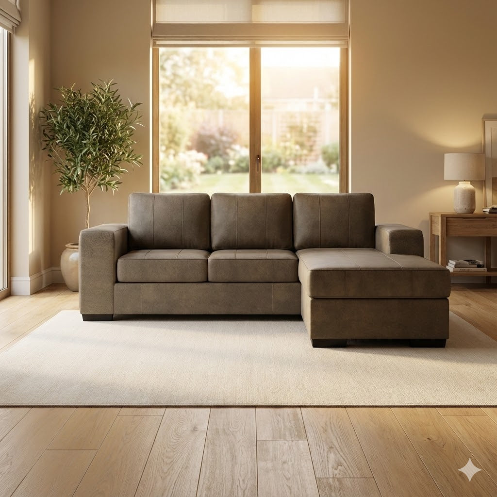 NZ Made Evoque 3 Seater with Chaise Corner Sofa