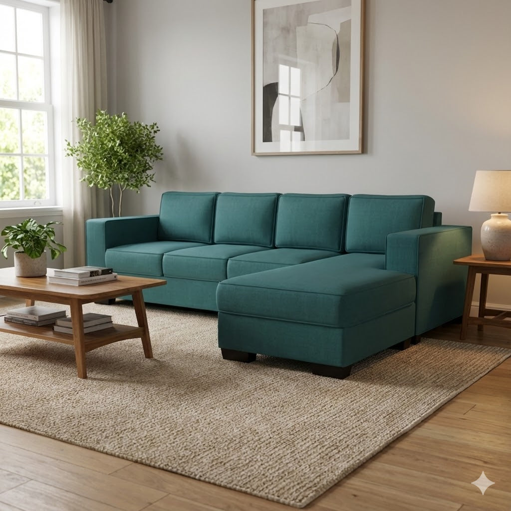Kiwi Comfort NZ Made 4-Seater Corner Sofa with Chaise
