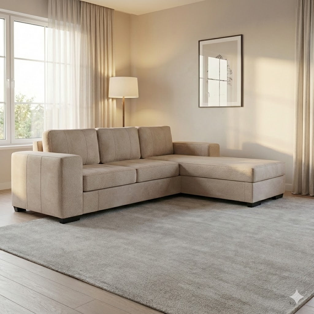 NZ Made Evoque 3 Seater with Chaise Corner Sofa