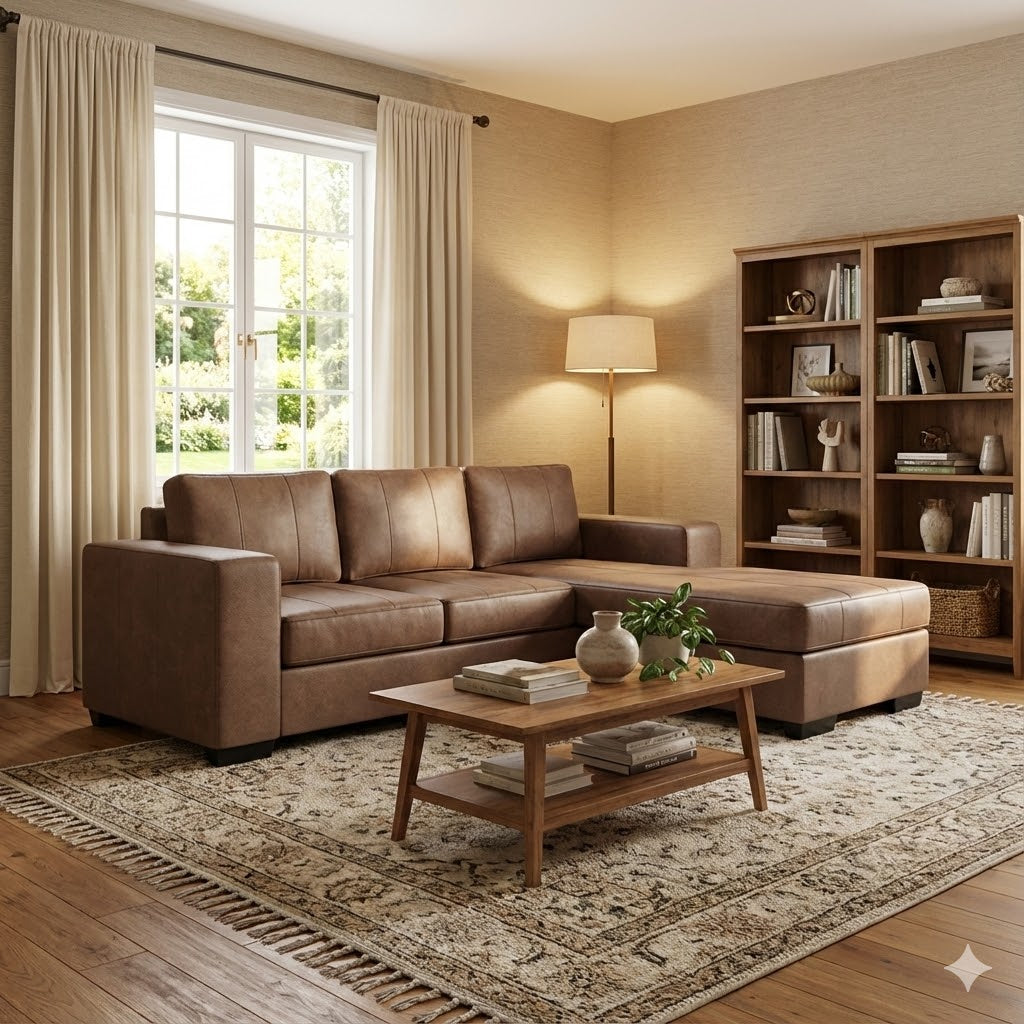 NZ Made Evoque 3 Seater with Chaise Corner Sofa